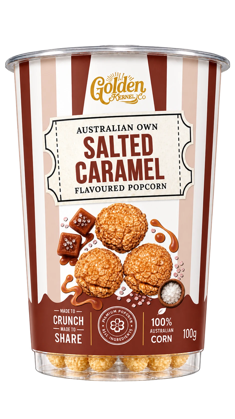 Salted Caramel 100g Snack Cups